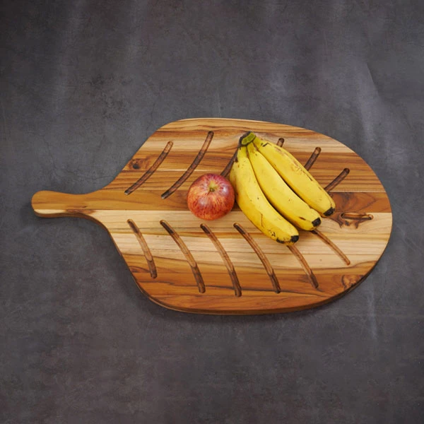 Thớt gỗ Teak hình chiếc lá