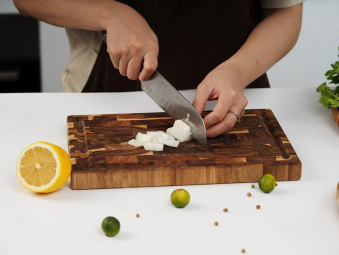 Thớt gỗ keo (Acacia) chữ nhật