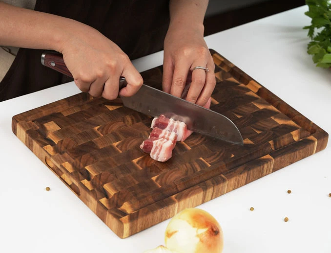 Thớt gỗ keo (Acacia) chữ nhật