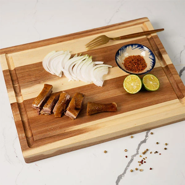 Thớt gỗ keo ghép kiểu Solid chữ nhật