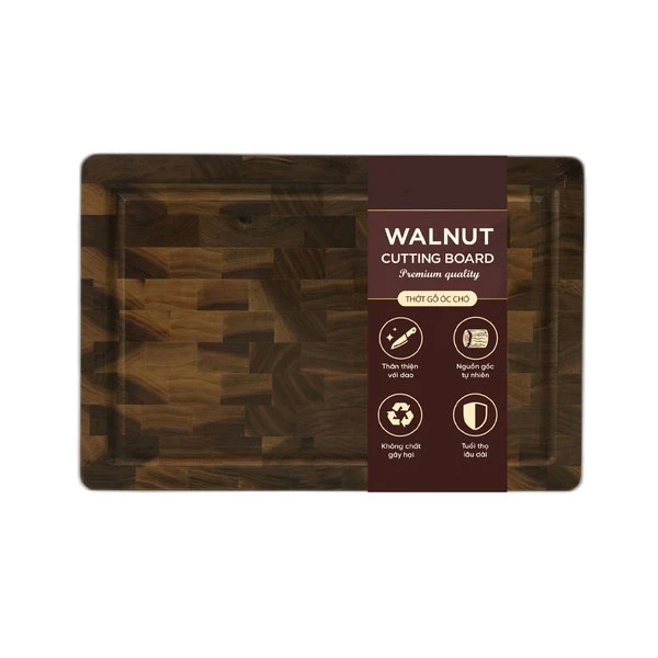 Thớt gỗ óc chó Walnut size