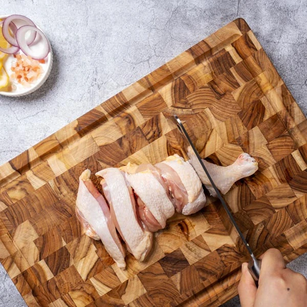 Thớt gỗ Teak hình chữ nhật