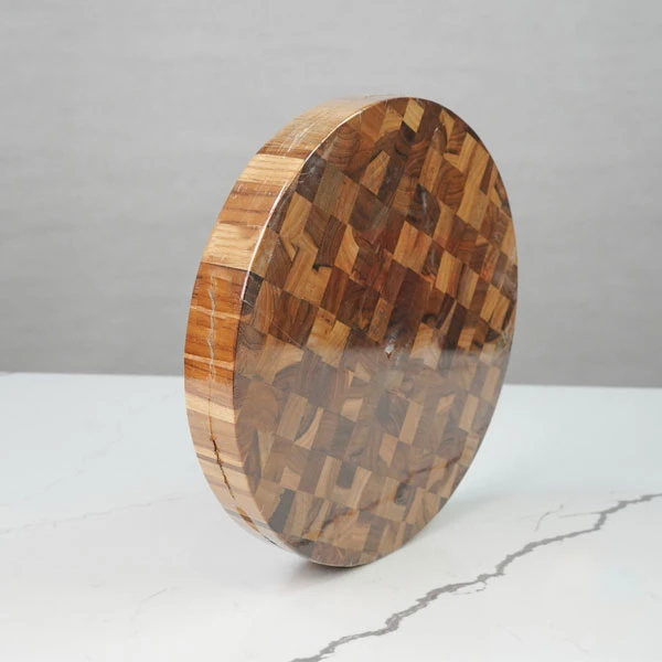 Thớt gỗ Teak hình tròn