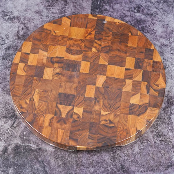 Thớt gỗ Teak hình tròn