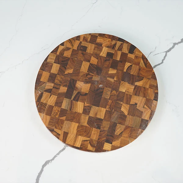 Thớt gỗ Teak hình tròn