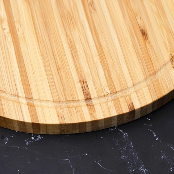 Thớt tre hình tròn có tay cầm