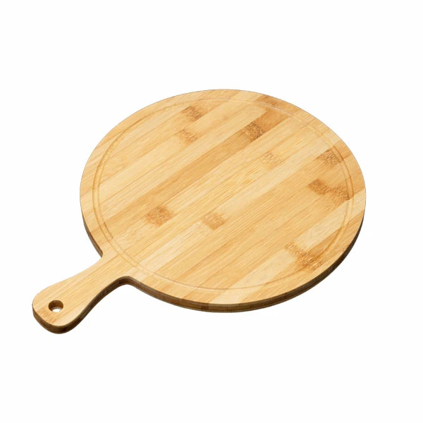 Thớt tre hình tròn có tay cầm