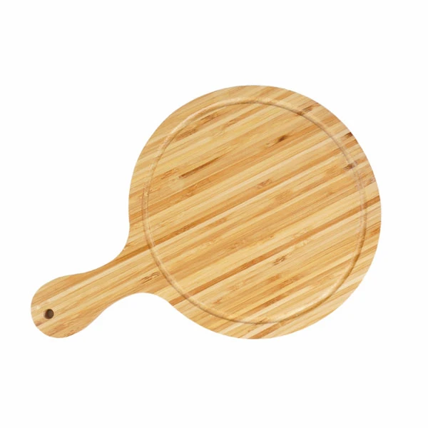 Thớt tre hình tròn có tay cầm