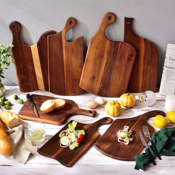 Bộ thớt gỗ decor