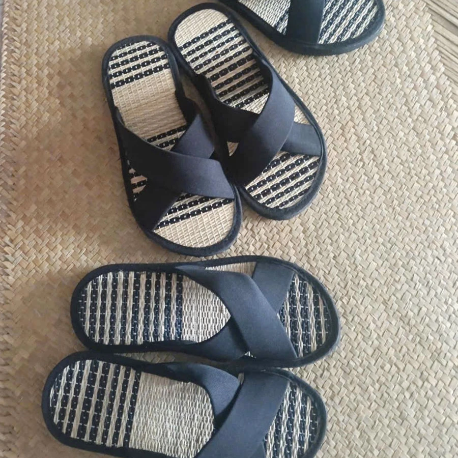 Dép cói quai chéo thủ công